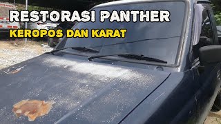 RESTORASI BODY REPAIR ISUZU PANTHER DENGAN KONDISI KARAT DAN KEROPOS panther isuzu pickup [upl. by Gaal]