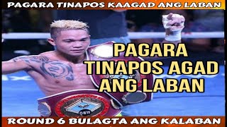 Congrats Pagara tinapos agad ang laban sa round 6 [upl. by Runkel]