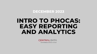 Intro to Phocas Easy Reporting and Analytics for CloudSuite [upl. by Aveline636]