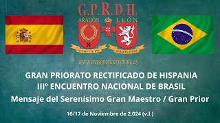 GPRDH MENSAJE GM III ENCUENTRO NACIONAL DE BRASIL [upl. by Lebam999]