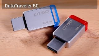 Clé USB 31 DataTraveler 50 — 16Go–128Go  Kingston Technology [upl. by Aiuqal]