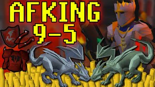 AFKing 9 to 5 Rune amp Adamant Dragons [upl. by Kaz]