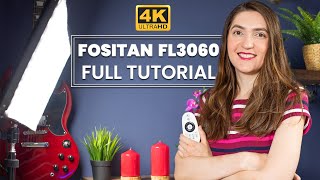 How To Use Fositan FL3060 Led Light Panel  STEP BY STEP TUTORIAL [upl. by Heidt96]