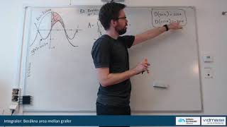 Matematik 4 och 5 Integraler Beräkna area mellan grafer [upl. by Gillmore]