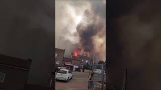 Un virulento incendio de pastos hace saltar las alarmas en Loeches [upl. by Cassandra]