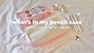 what’s in my pencil case 2022 💌 aesthetic stationery essentials for note taking  journaling [upl. by Subak255]