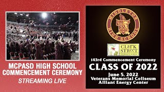 Middleton High School  Class of 2022 143rd Commencement Ceremony [upl. by Silden]