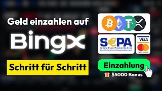 Geld einzahlen auf BingX ✅ Einzahlung Anleitung Euro amp Krypto [upl. by Eylrac963]