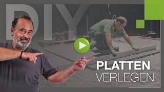 Terrassenplatten selbst verlegen  DO IT YOURSELFAnleitung [upl. by Olivier]