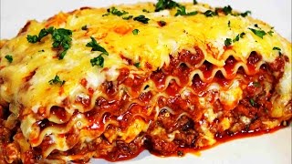 Homemade Lasagna Recipe  How to make the best Italian Lasagna [upl. by Trab]