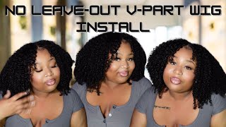 NO LEAVEOUT V PART WIG INSTALL  SUPER EASY [upl. by Yenruoc]