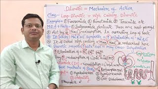 Diuretic Part 07 Loop Diuretic Mechanism of Action  High Ceiling Diuretics  Diuretic Drugs [upl. by Eecyal]