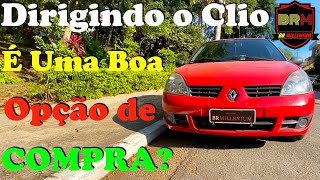 Dirigindo o Renault Clio 10 16v  Vale a Pena [upl. by Keyek]