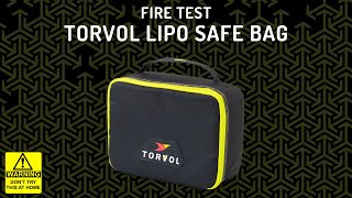 Torvol LiPo Safe Bag  Fire Test [upl. by Doraj43]