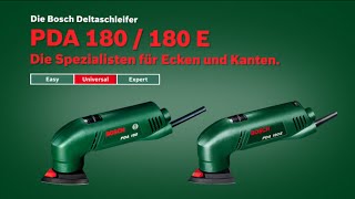 Bosch stellt vor Deltaschleifer PDA 180 und PDA 180 E [upl. by Orban]