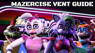 Mazercise Vent Guide  UPDATED EASY LATEST 2023  2022 Five Nights At Freddys Security Breach [upl. by Accalia]