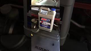 Oil change to AmsOil SAE 10w 30 [upl. by Iduj]