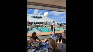 MSC Yacht Club POV 35 Yacht Club Pool On Sea Day msc mscyachtclub [upl. by Nitsuj]