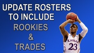 NBA 2k13  How To Update Roster To Include Rookies Trades And Free Agents [upl. by Enyalaj]