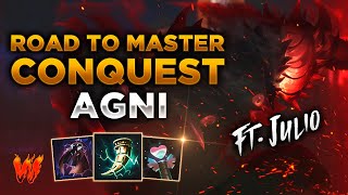 AGNI BUILD TROLL O LEGENDARIA  Warchi  Smite Road to Master Conquest S11 [upl. by Hpotsirhc]