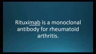 How to pronounce rituximab Rituxan Memorizing Pharmacology Video Flashcard [upl. by Nanis]