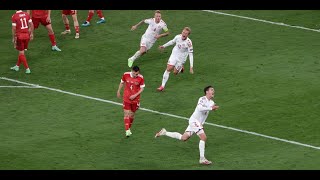 Wow Andreas Christensen Goal Rocket Denmark 4  1 Russia Euro 2020 Celebrations Screamer TikTok Made [upl. by Annawal639]