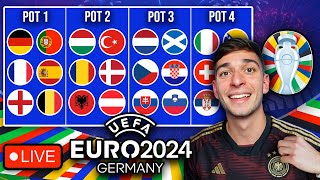 EURO 2024 DRAW LIVE REACTION [upl. by Harragan]