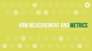 HRM Measurement and Metrics [upl. by Fauch921]