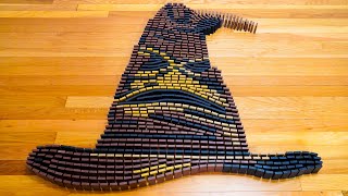 I built the SORTING HAT in dominoes  Day 2227 of 30DayDominoChallenge [upl. by Llehctim688]