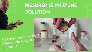 Comment mesurer le pH d’une solution [upl. by Dlorrej]