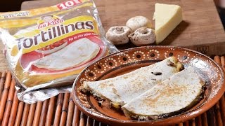 Quesadillas con champiñones [upl. by Dlorrej]