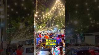 Happy Diwali  Lokhandwala market Andheri West  Diwali decorations  Mumbai  shorts [upl. by Reneta]