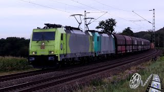 Trainspotting 563  4k60  AlphaTrains BR186 1167 und BR186 2341 mit Schüttgutwagen [upl. by Ayotel]