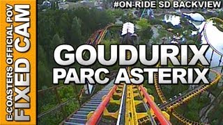 Goudurix  Parc Asterix  OnRide Back View ECAM [upl. by Winfred200]