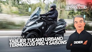 Tablier Tucano Urbano Termoscud Pro 4 saisons I TEST DEMO [upl. by Lenora757]