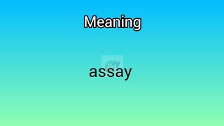 assay meaning in English amp Telugu  Googul Dictionary dictionary meanings telugu english [upl. by Ahseia]