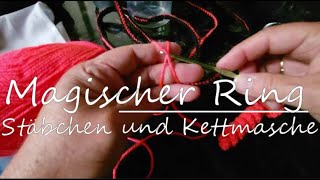 Podcast für Anfänger Magischer Ring Stäbchen Kettmasche üben die Glückswürmchen häkeln möchten [upl. by Annetta214]