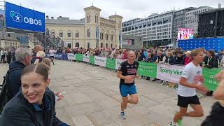 Oslo marathon 2024 in aker brygge [upl. by Mozza]