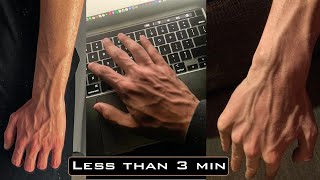 FASTEST Way to get Veiny Hands Permanently  step by step [upl. by Rukna]