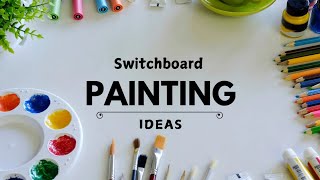 Switchboard Painting Designs  Switchboard Painting Ideas  Simple Wall Painting Ideas For Beginners [upl. by Llarret]