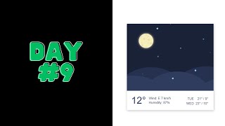 Día 9  WIDGET TIEMPO METEOROLÓGICO CON ANIMACIÓN CON HTML Y CSS  100 DAYS CSS CHALLENGE [upl. by Llyrrad713]