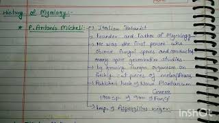 History of Mycology Msc and bsc botany notes botanynotes biology [upl. by Ydnagrub]