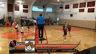 Girls Varsity Volleyball Agawam High School at Lee Middle amp High School September 10 2024 [upl. by Adnuhsed]