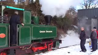 South Tynedale Railway The Brand New Steam Loco is Green Dragon Welcome Steam [upl. by Rosenfeld]