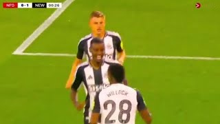 Joe Willock Goal Nottingham Forest vs Newcastle United 01 Goals and Extended Highlights [upl. by Iarised]