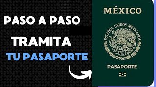 pasaporte mexicano paso a paso 2024 donde debo sacar la cita y realizar el pago SRE [upl. by Babara]