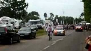 le mans 2009 Me riding my jet engine powered bicyle [upl. by Akeem]