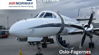 Air Norway Fairchild Metro OsloFagernes quotFull Flightquot [upl. by Daniel]