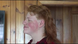 Meet Bigg Redd Maine teen competing in USA Mullet Championship [upl. by Jorgensen]