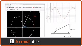 Erklärung der Sinusfunktion am Einheitskreis und Bogenmaß [upl. by Nicoline]